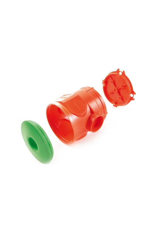 Betondoboz 1-es kerek 60mm-átmérő narancs műanyag csavarral GAD Dietzel - 026307