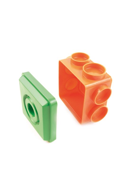 Betondoboz 1-es négyzetes 74mm 74mm x narancs műanyag csavarral AKB80 Dietzel - 026290