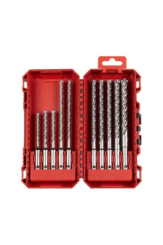 Betonfúrószár-készlet 10db 4élű d5/6/6x115-d6/6/8/8/8/10/12x165mm NG  SDS-PlusMX4 Milwaukee - 4932500062