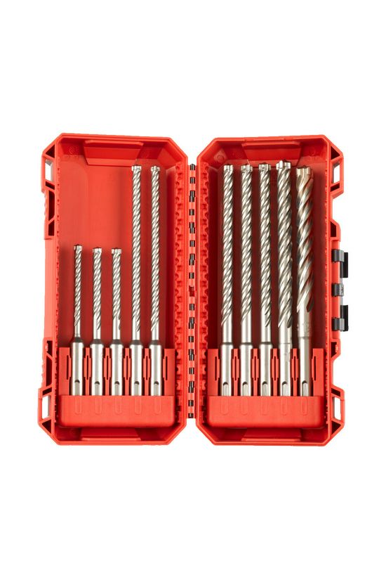 Betonfúrószár-készlet 10db 4élű d5/6/6x115-d6/6/8/8/8/10/12x165mm  SDS-PlusMX4 Milwaukee - 4932492115