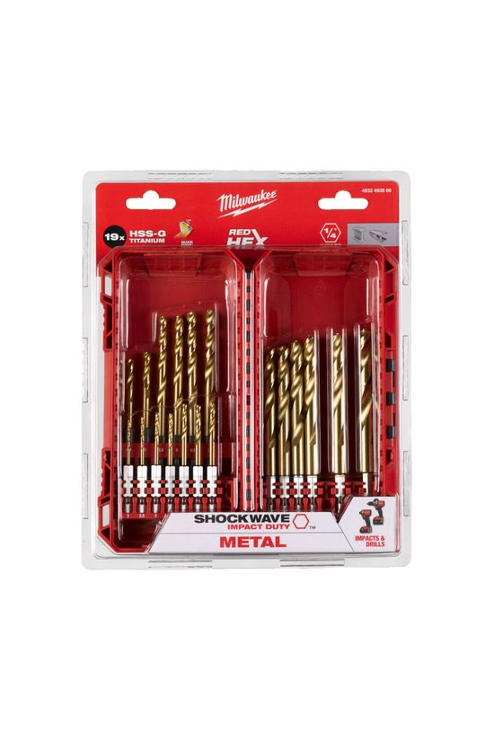 Betonfúrószár-készlet 19db 1/4