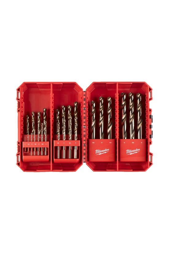 Betonfúrószár-készlet 25db 3lapú d1-13mm HSS-G DIN338 25-darabos REDCOBALT Milwaukee - 4932493868