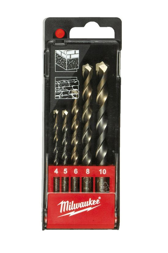 Betonfúrószár-készlet 5db 2élű d4x70-d5x85-d6x100-d8/10x110mm 5-darabos CDB Milwaukee - 4932480157