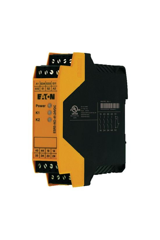 Biztonsági relé 1-csatornás alapkészülék 20.4-26.4VDC csavaros ESR5-NO-41-24VDC EATON - EP-401060