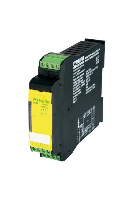 Biztonsági relé vészleállító 24VAC-vezérlés 24VDC MIRO SAFE+SWITCH ECOA 24 MURR Elektronik - 3000-33113-3020005