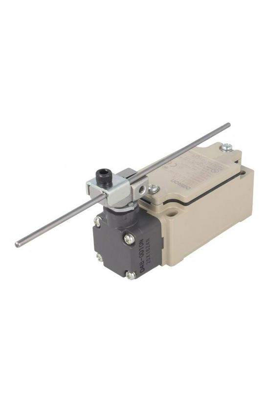 Biztonsági végálláskapcsoló fém 1ny 1z működtetőpálca 2A/AC15/230V IP67 D4B-4117N OMRON - 373233