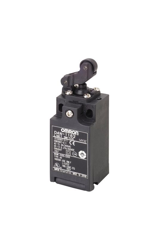 Biztonsági végálláskapcsoló műanyag 1ny 1z forgókar 3A/AC15/230V IP67 D4N-1162 OMRON - 170126