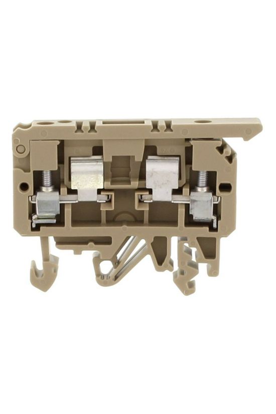 Biztosítós sorkapocs TS35/32 5x20, 5x25 mm bézs G-biztosítóbetét 5x20mm 6.3A STK 1 BG CONTA-CLIP - 2190.2