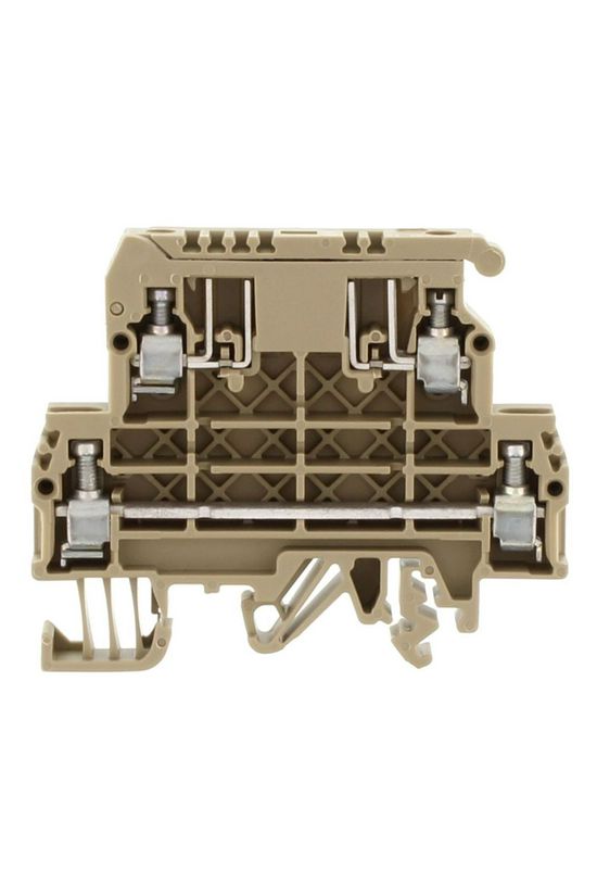 Biztosítós sorkapocs TS35/32 5x20, 5x25 mm bézs G-biztosítóbetét 5x20mm 6.3A STKD 1 BG CONTA-CLIP - 1079.2