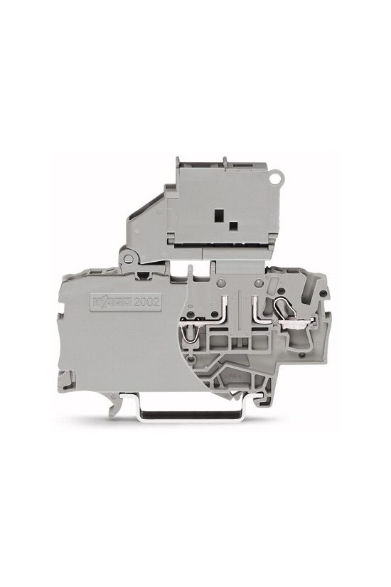 Biztosítós sorkapocs TS35 5x20 mm szürke G-biztosítóbetét 5x20mm kihajtható-aljzat 6A WAGO - 2002-1611
