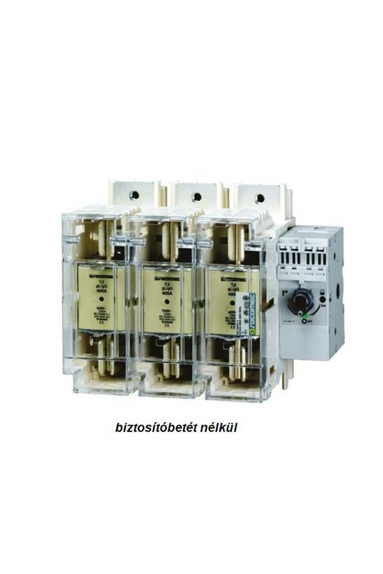 Biztosítós szakaszolókapcsoló NH00 3-pólus 125A 690V ráépíthető IP2X Fuserbloc SOCOMEC - 38313012