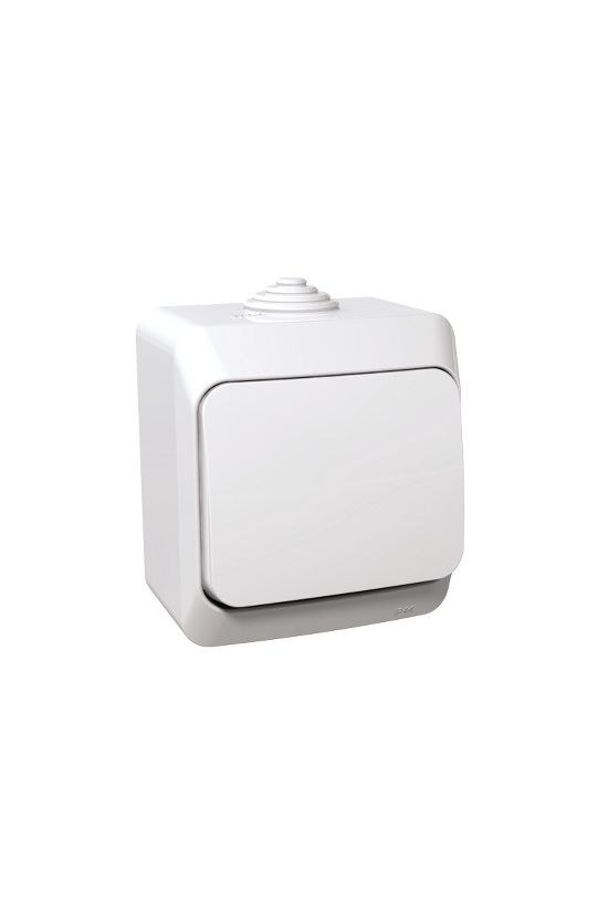 CedarPlus 106 váltókapcsoló betét komplett házban fehér falonkívüli IP44 billentyű/gomb Schneider - WDE000560