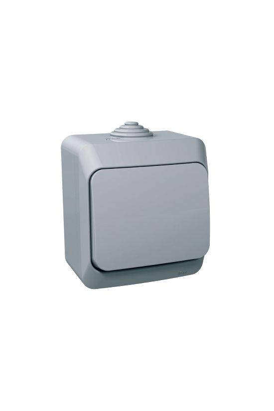 CedarPlus 107 keresztkapcsoló betét komplett házban szürke falonkívüli IP44 Schneider - WDE000670