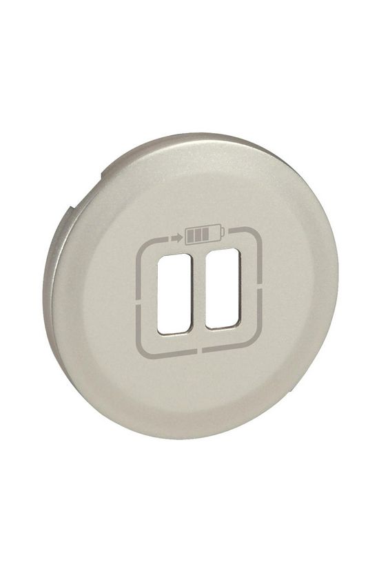 Céliane fedlap 2xUSB töltőcsatlakozóhoz műanyag titán címketartó nélkül LEGRAND - 068556