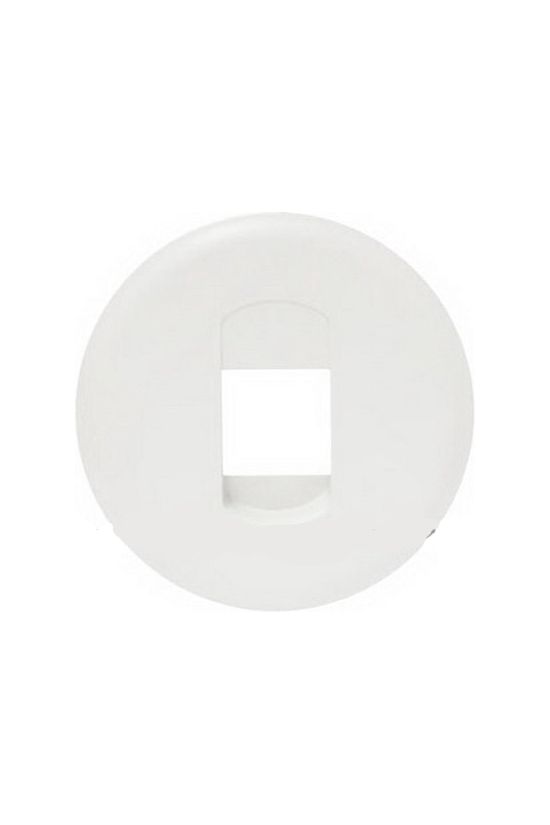 Céliane fedlap monó hangszórócsatlakozóhoz műanyag fehér címketartó nélkül LEGRAND - 068211
