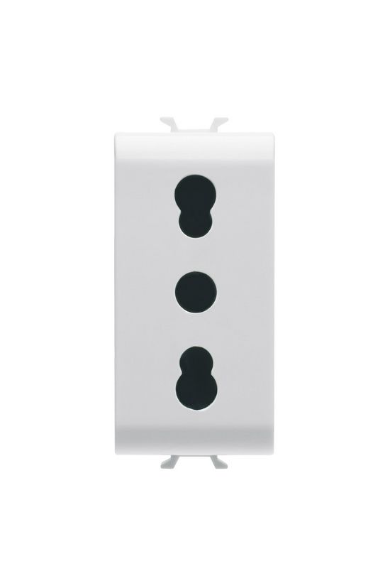 ChoruSmart 162 dugalj olasz P11/17 típus gyerekzárral fehér IP41 modultartó csavaros GEWISS - GW10203