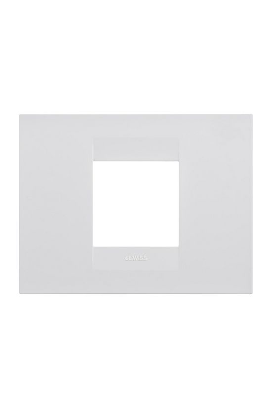 ChoruSmart keret 2modul (IT) 1-es vízszintes műanyag fehér kezeletlen fényes GEO GEWISS - GW16402TB