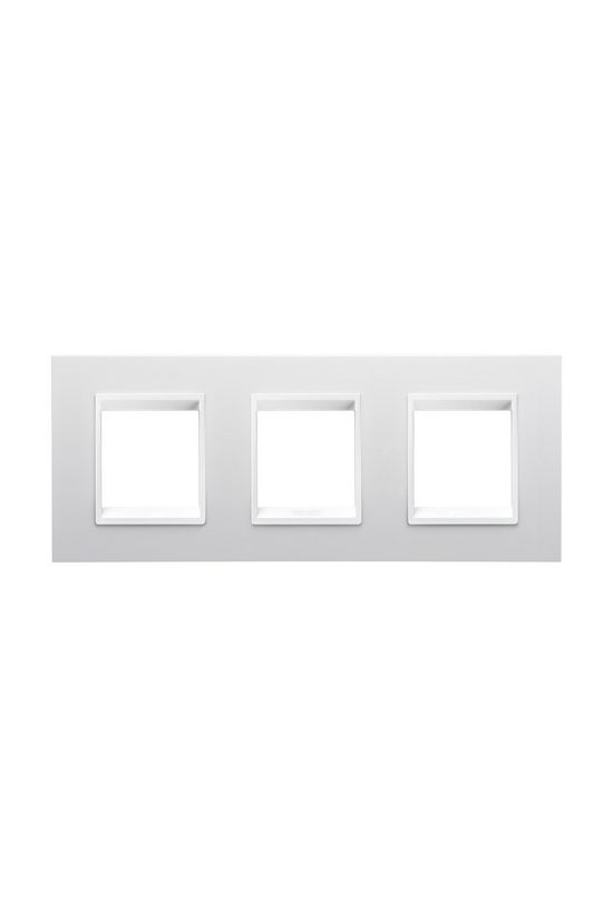 ChoruSmart keret 3x2modul 3-es vízszintes műanyag fehér lakkozott fényes LUX GEWISS - GW16226YB