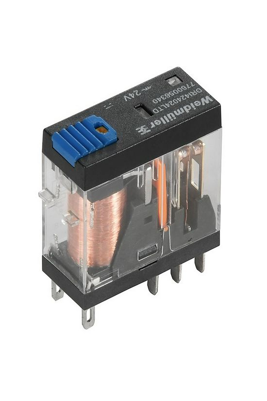 Csatolórelé 5A 2-v dugaszolós 21.6-26.4VDC monostabil IP20 DRI424024LTD Weidmüller - 7760056340