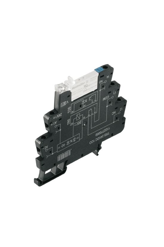Csatolórelé keskeny aljzattal 6A 1v csavaros 19.2-28.8VDC monostabil TRS 24VDC 1CO Weidmüller - 1122770000