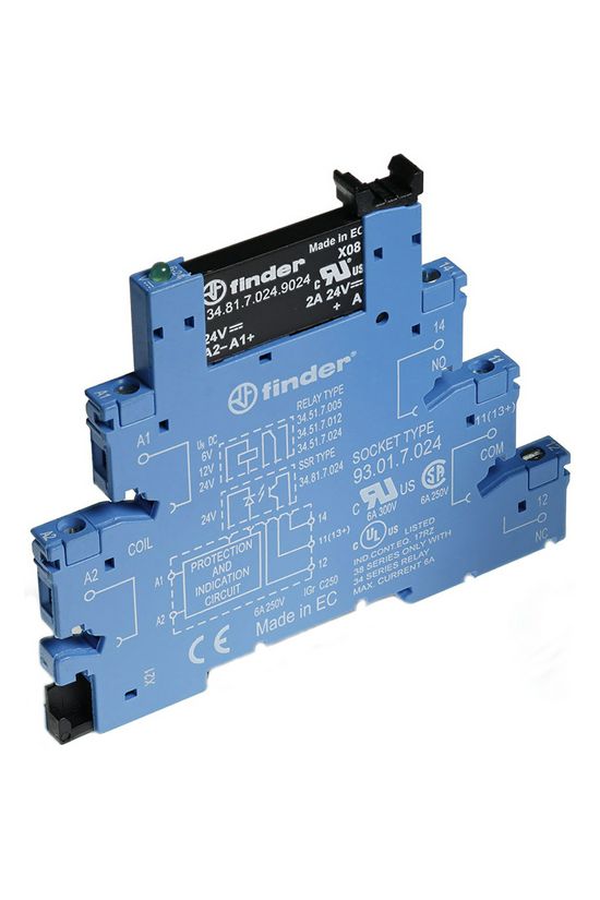 Csatolórelé optikai 24V/primer 1.5-24V/szekunder 2A 38.81.7.024.9024 FINDER - 388170249024