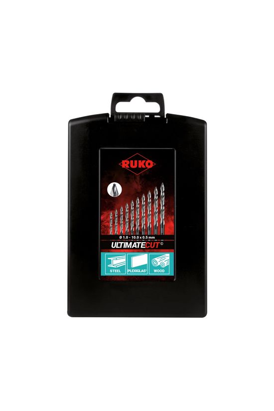 Csigafúró készlet 19 részes 1-10 mm HSS - 259214RO