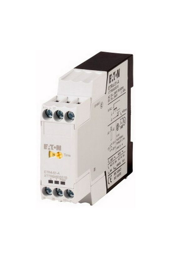 Csillag-delta időrelé 3-60s 1-z 24-240V50Hz 3A 24-240VDC Y/D ETR4-51-A EATON - 031884