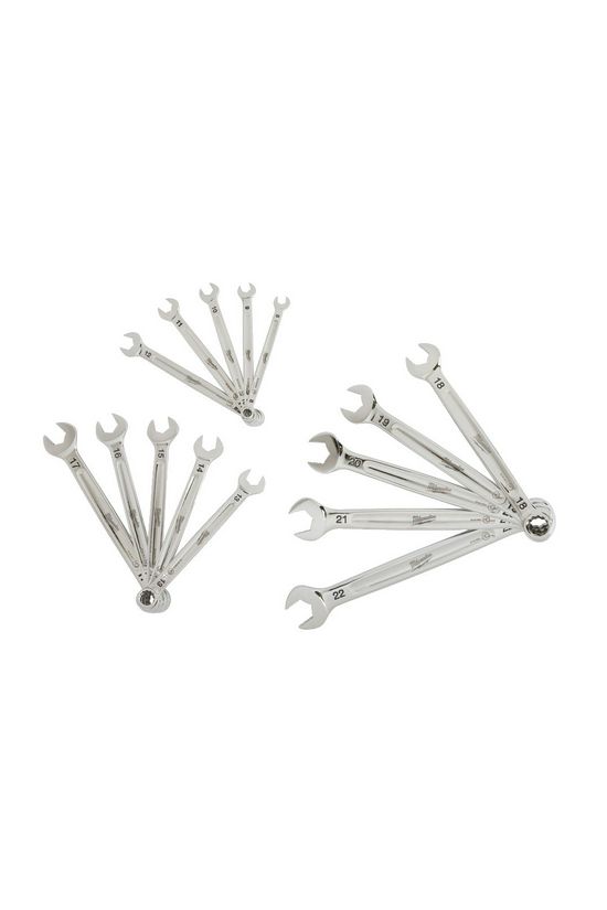 Csillag-villáskulcs készlet 15-részes 8-22mm metrikus tálcán MaxBite Milwaukee - 4932464258