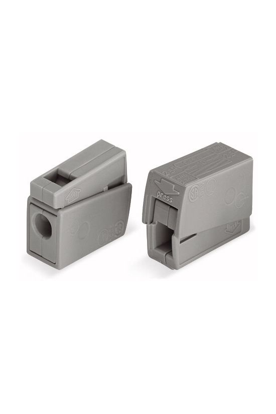 Csillárkapocs szimpla kapocs 1mm2- 0.5mm2-min. 2.5mm2-max. szürke WAGO - 224-101
