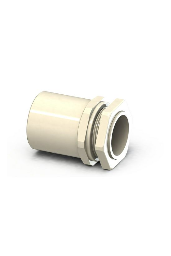 Csőadapter MŰ-I 36 védőcső/M40anya műanyag szürke AM Csatári Plast - CSP99000051