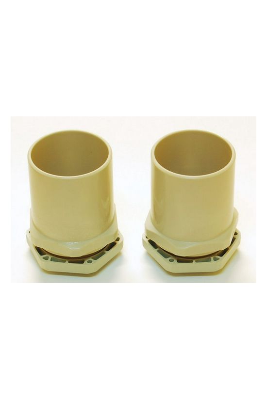 Csőadapter MŰ-I 36 védőcső/M40anya műanyag szürke AM Csatári Plast - CSP99000051