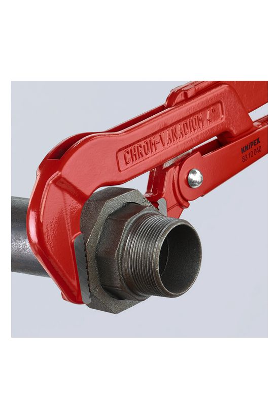 Csőfogó 90° lesarkított pofa 750mm piros 130mm-befogás KNIPEX - 8310040