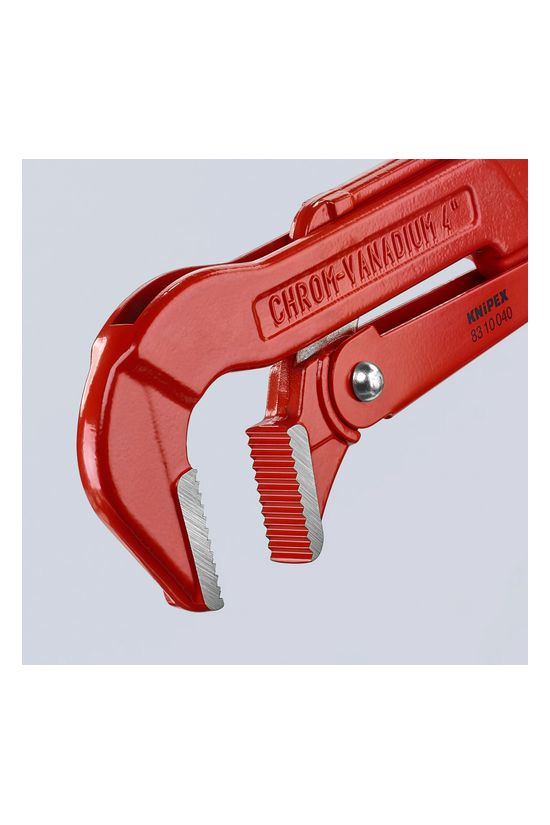 Csőfogó 90° lesarkított pofa 750mm piros 130mm-befogás KNIPEX - 8310040