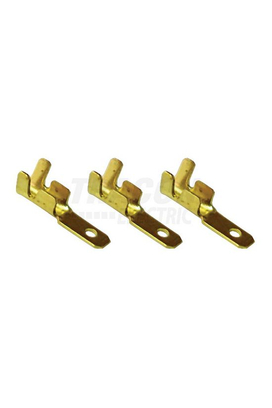 Csúszósaru 13,3mm dugó szigeteletlen 13.5A lapos 2.8x0.5mm réz 0,5-1mm2 TRACON - CS3