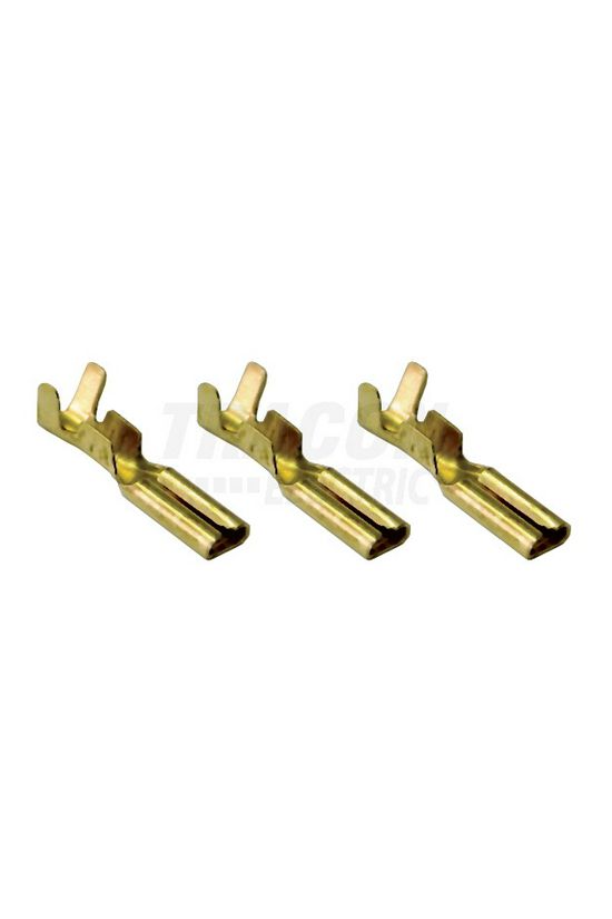 Csúszósaru 15,5mm hüvely szigeteletlen 13.5A lapos 2.8x0.5mm réz 0,5-1mm2 TRACON - CSH3