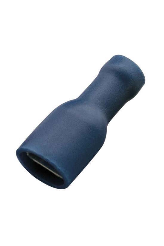 Csúszósaru 22mm hüvely teljesen szigetelt kék lapos 6,3x0,8 mm sárgaréz 1.5-2,5mm2 Haupa - 260416