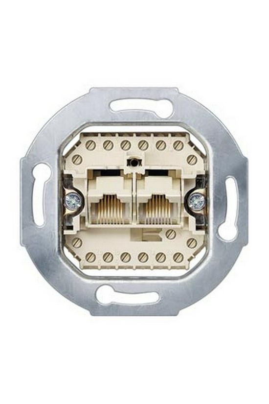 Delta adatcsatlakozó betét adapterrel 2xRJ45 Cat3 címketartó nélkül SIEMENS - 5TG2406