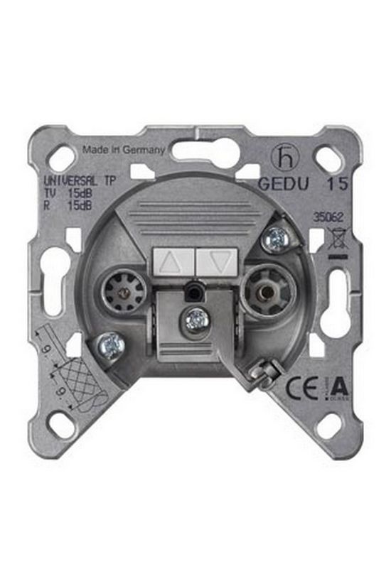 Delta antenna aljzat TV-R süllyesztett átmenő 2-kimenet 15dB/860MHz 5TG SIEMENS - 5TG2484