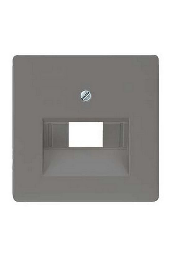 Delta fedlap RJ11/RJ12 telefoncsatlakozóhoz műanyag címketartó nélkül carbonmetál SIEMENS - 5TG1227