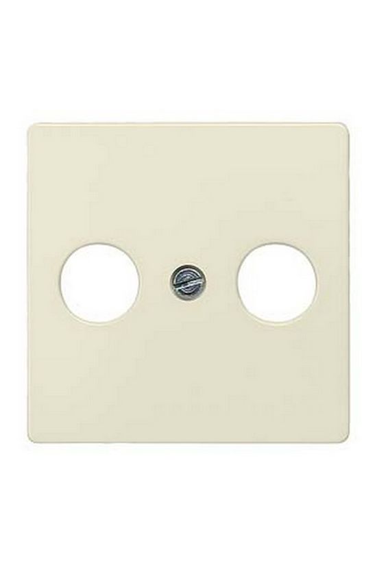 Delta fedlap TV-RD koax-antennadugaljhoz műanyag címketartó nélkül elektrofehér SIEMENS - 5TG2591