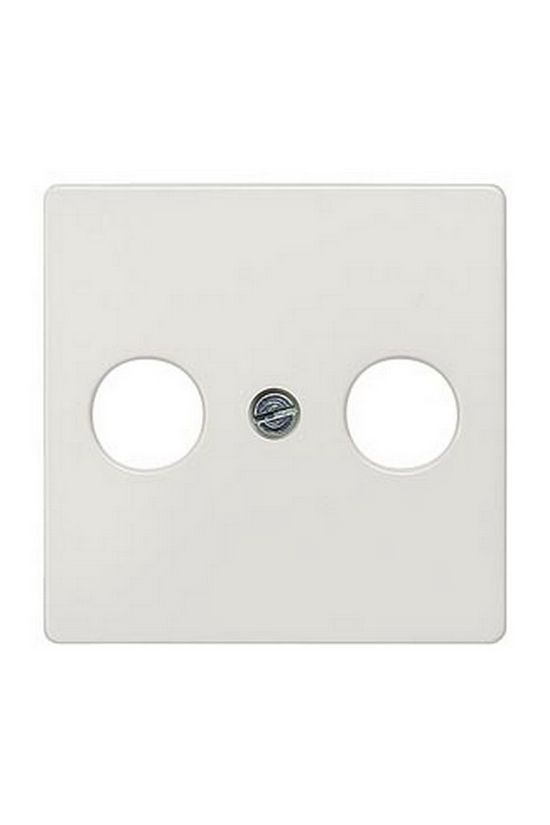 Delta fedlap TV-RD koax-antennadugaljhoz műanyag címketartó nélkül titánfehér SIEMENS - 5TG2561