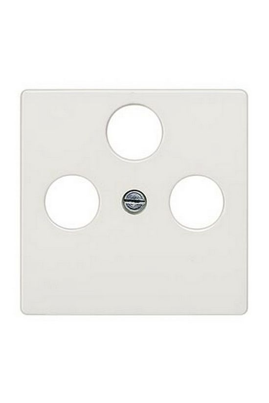 Delta fedlap TV-RD-SAT koax-antennadugaljhoz műanyag címketartó nélkül titánfehér SIEMENS - 5TG2548-2