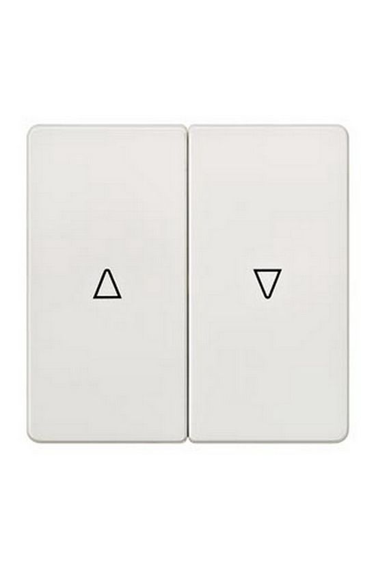 Delta I-System billentyű titánfehér kettős redőnyhöz fehér nyíl-jel IP20 műanyag fényes SIEMENS - 5TG6214