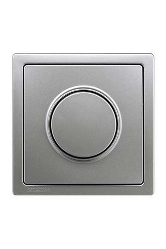 Delta Style fedlap forgatógomb fényerőszabályozóhoz platina üres-jel IP20 műanyag fényes SIEMENS - 5TC8912-1