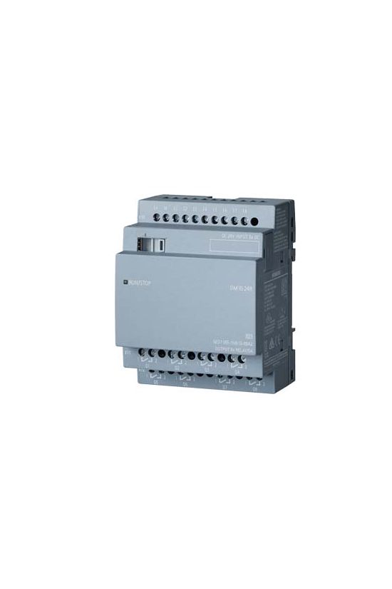 Digitális be- és kimeneti modul DM16 8DI 8DO relé 20.4-28.8V/DC LOGO! SIEMENS - 6ED1055-1NB10-0BA2