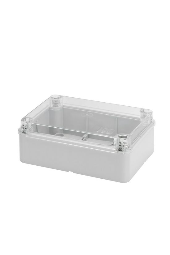 Doboz falonkívüli átlátszó fedéllel műanyag 200mm x 254mm-hossz 98mm IP56 szürke 44CE GEWISS - GW44428