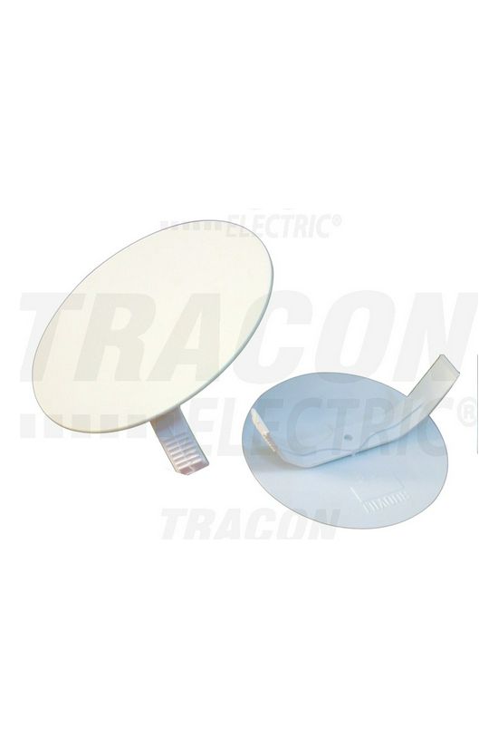 Dobozfedél rugós kerek 80mm-dobozátmérőhöz rugós fehér műanyag 89mm-átmérő TRACON - D80T