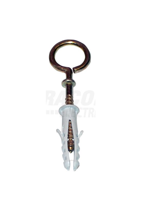 Dübel peremes kampós csavarral 6mmx 30mm 3,3mm-csavarátmérőhöz műanyag TRACON - T6K