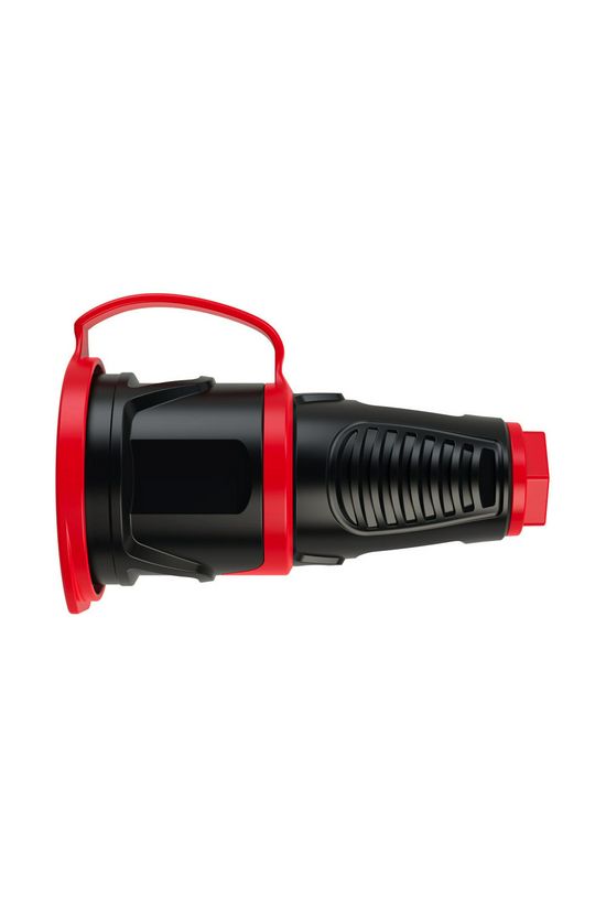 Dugalj lengő 2P+E piros gyűrűvel fedeles 16A 230V egyenes fekete gumi csavaros IP54 Taurus2 PCE - 2511-sr