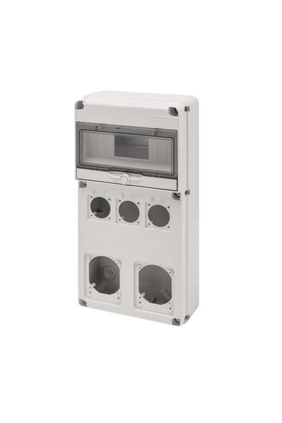 Dugaszoló kiselosztó 16A/230V 10M 3x(50x50mm)+2x16A-dugaljhely műanyag fali IP65 68Q-DIN GEWISS - GW68027N